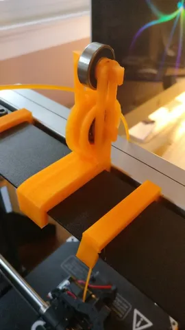 Clip-On Filiment Guide with Bearings for Wanhao Duplicator i3 (and similar)