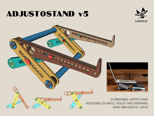 ADJUSTOSTAND v5, the highly adjustable laptop stand
