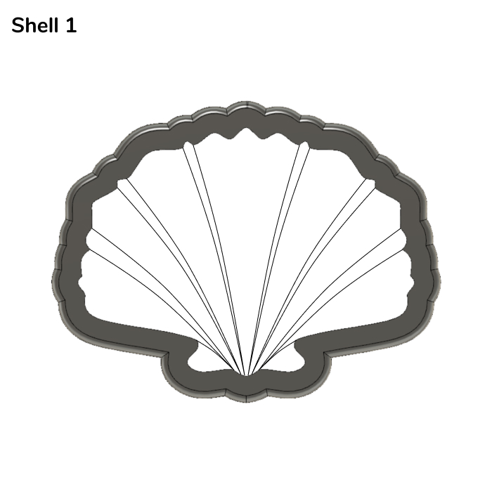 Shell Cookie Cutter (Multiple Designs)