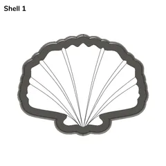 Shell Cookie Cutter (Multiple Designs)