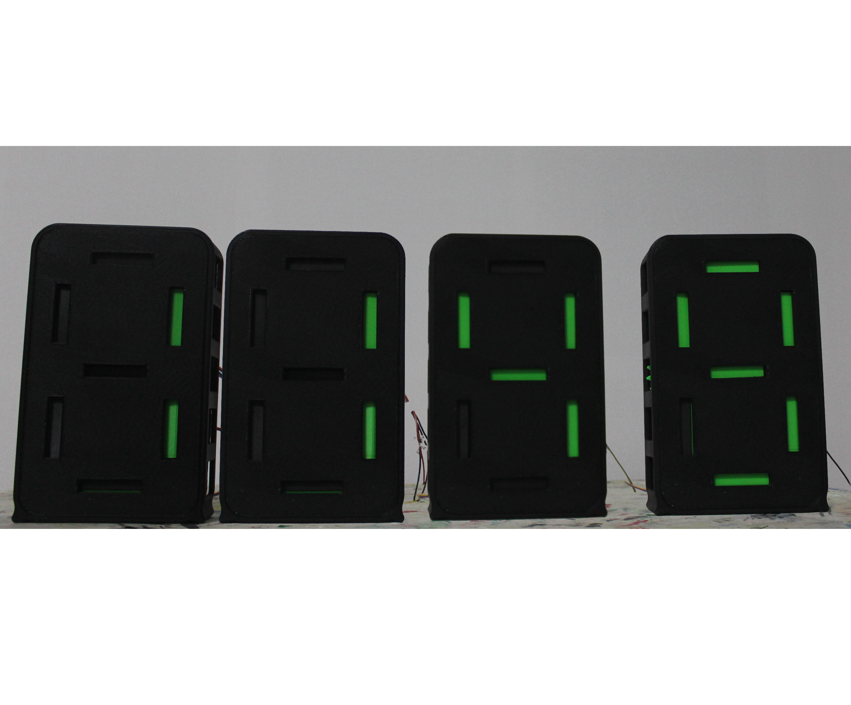 Mechanical 7-segment displays