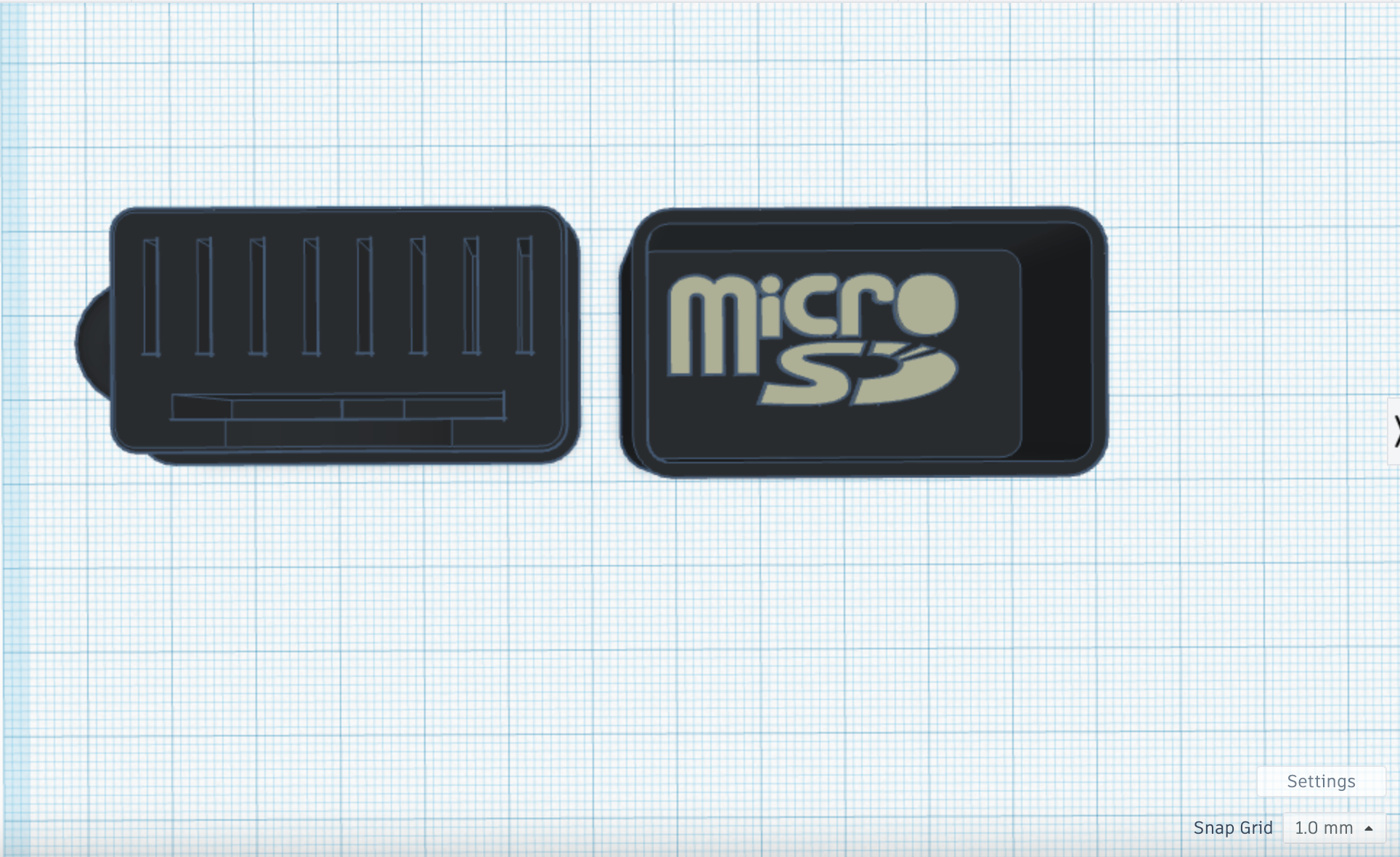 MicroSD/SD Card Holder with Keychain