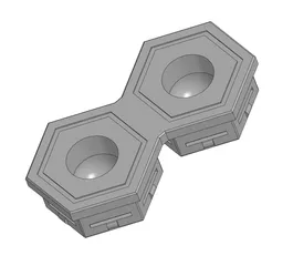 Two pin honey comb wall connector