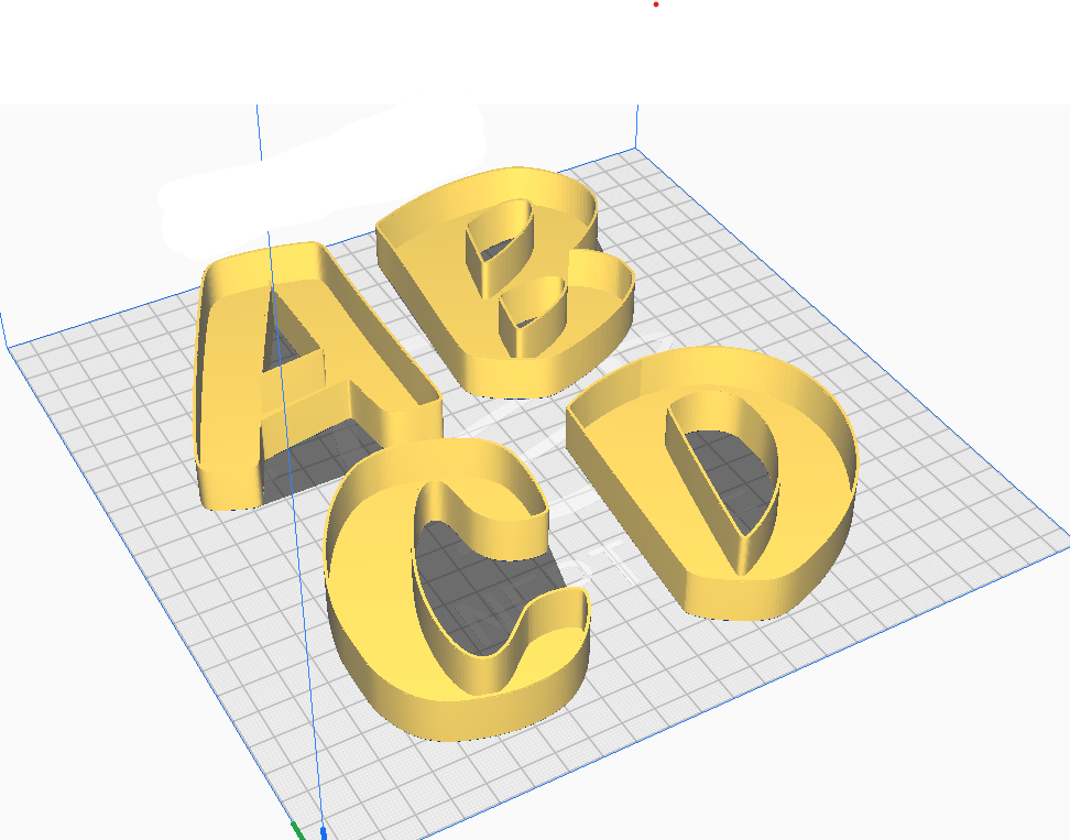 LED Letters Inside bigger Bottom / Buchstaben Innen mit dickerem Untergrund