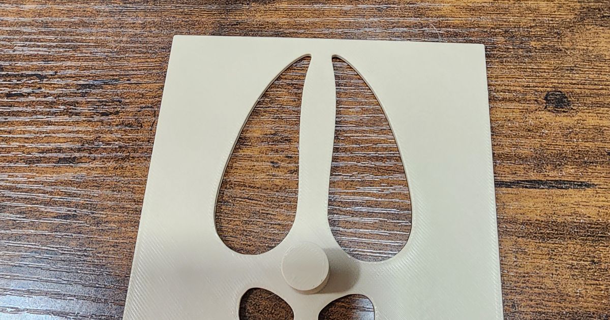 Reindeer hoof stencil by shiftynick | Download free STL model ...