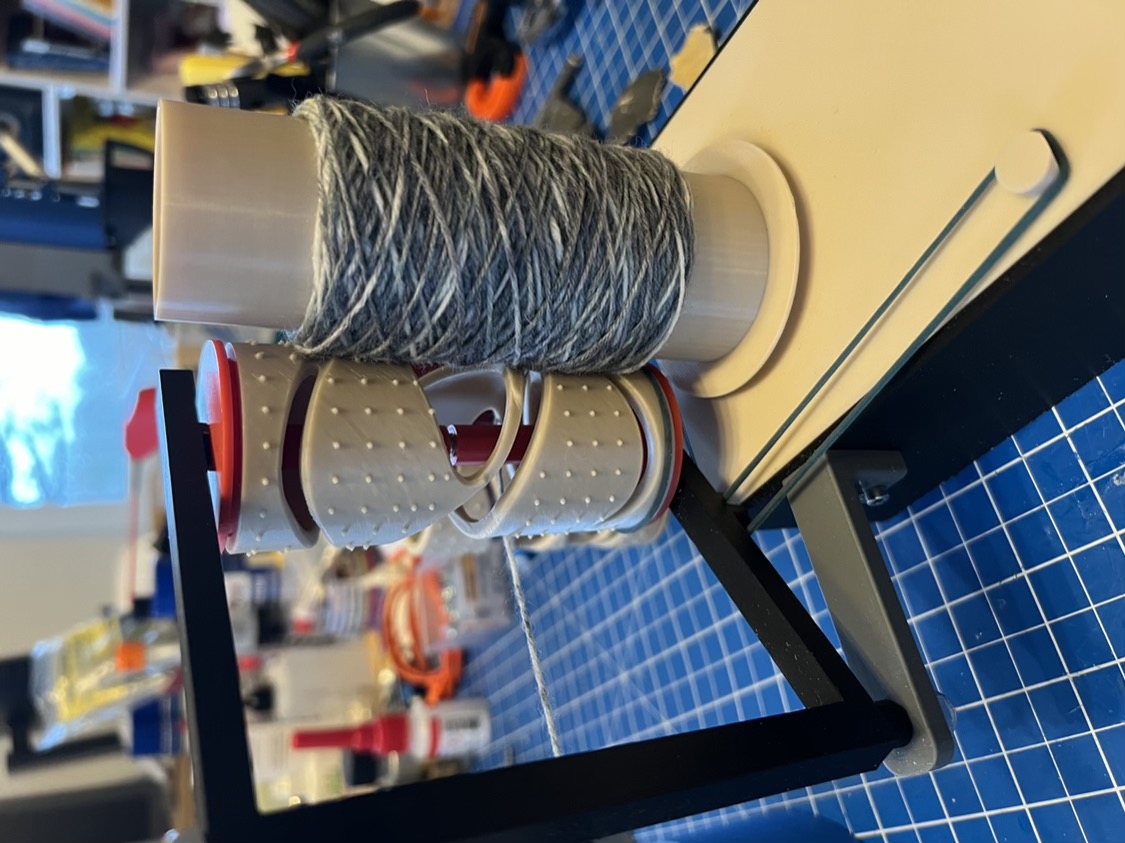 Yarn cone winder v2 manual or motorized by pandel Download free STL model