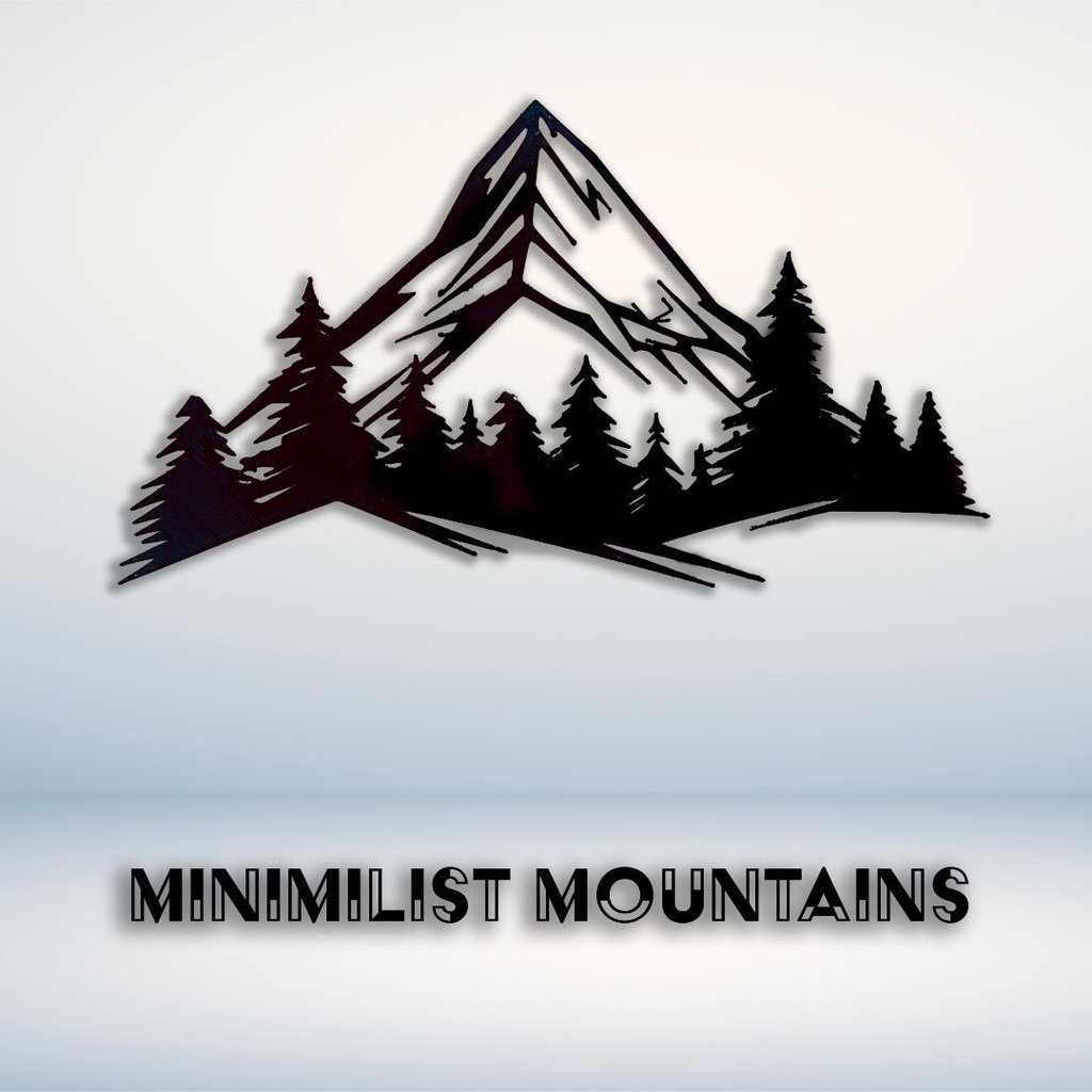 Minimalist Mountains wall art