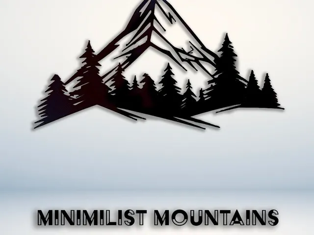 Minimalist Mountains wall art