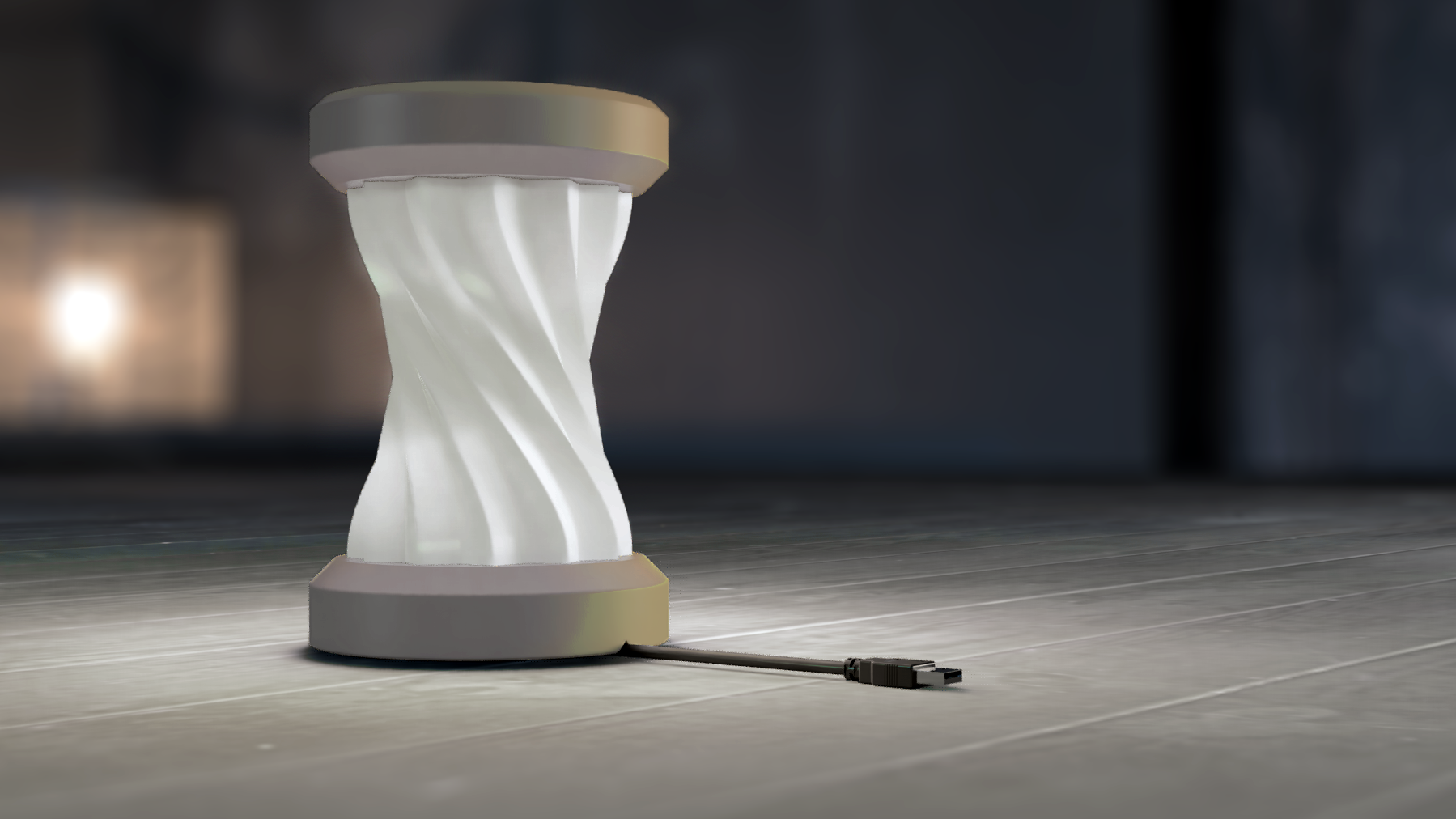 Twisted Star Lamp