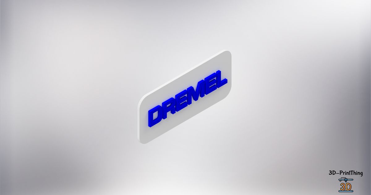 Dremel logo by 3D-PrintThing | Download free STL model | Printables.com