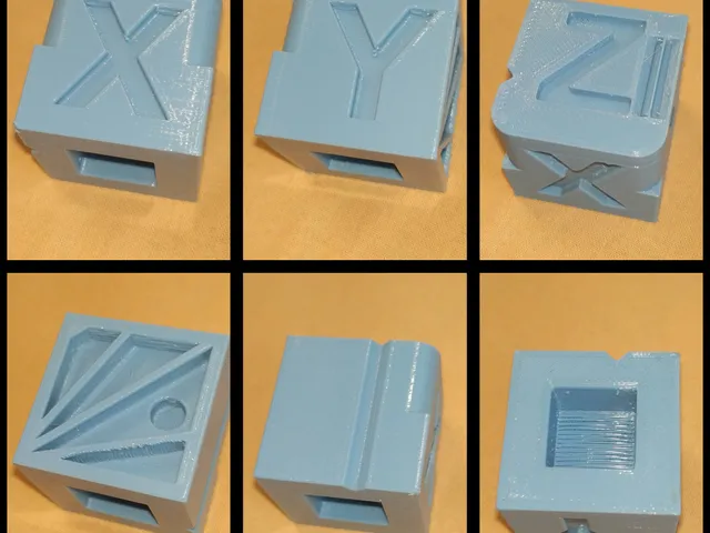 xyz Test cube - 30 / 15 mm