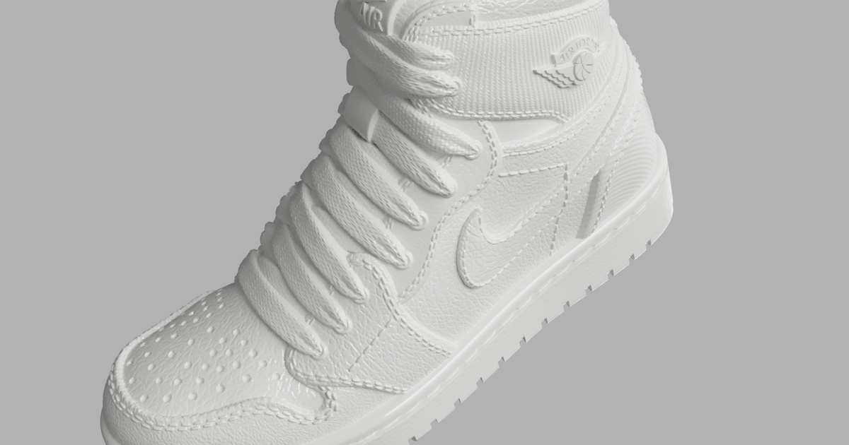 Air Jordan One / 1 Finger Shoe von CarWalkerMail Kostenloses STL