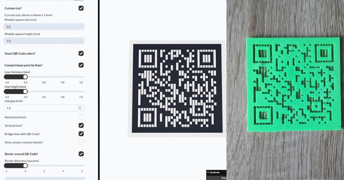 3D QR-Code Generator by pedRamezani | Download free STL model ...