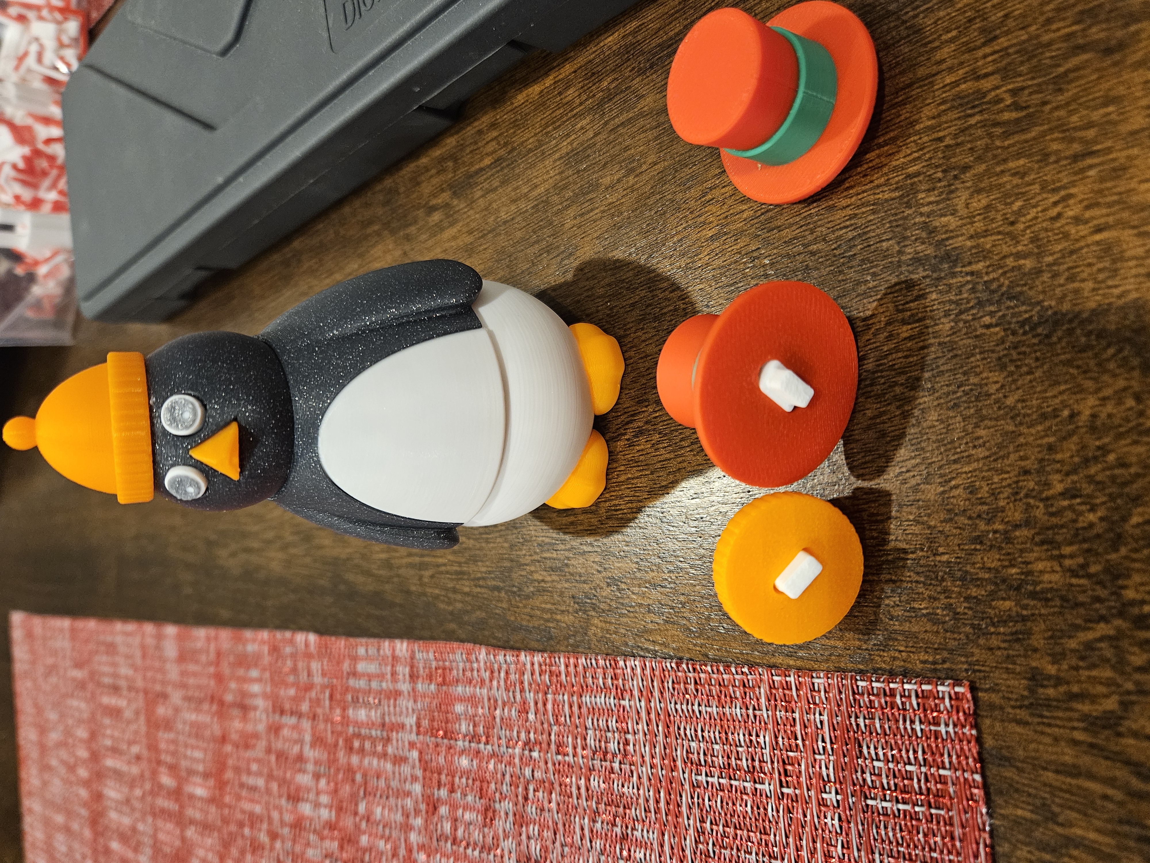 Snowman/Penguin Hat Pins remixed 3D model thumbnail