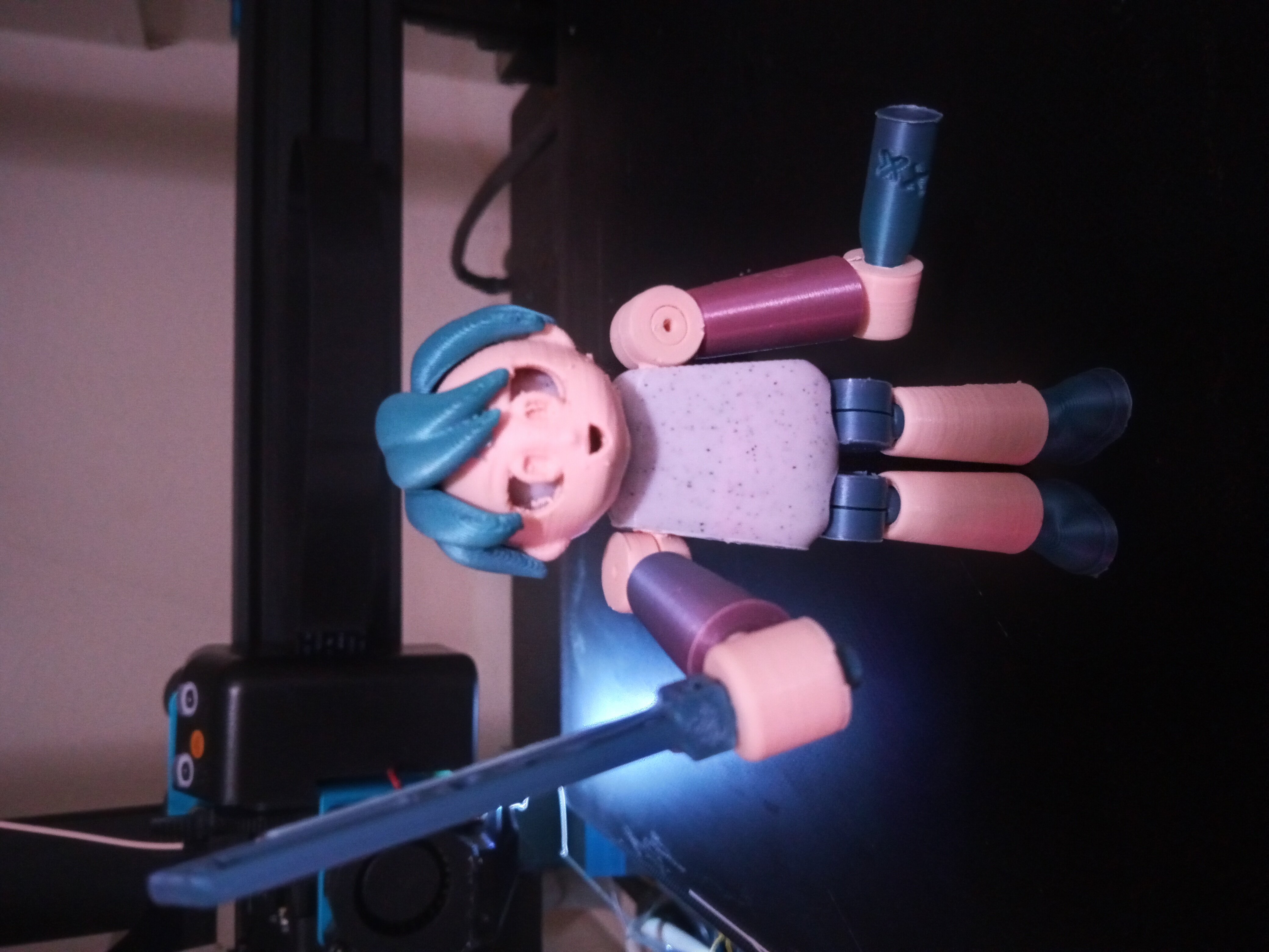 ChibiPrinto 3d Printable Modular Fig WIP EarlyAlpha