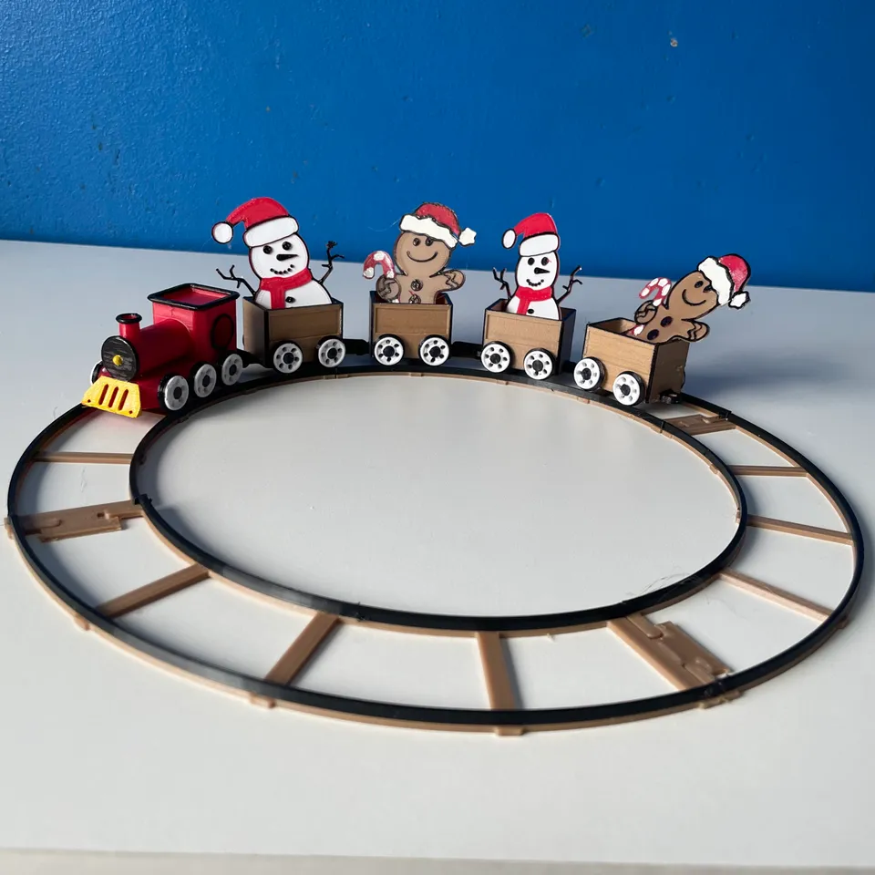 Santas Christmas express train by Noob 3D Lab | Download free STL model ...