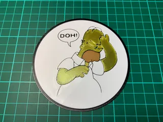 D'oh Drinks Coaster