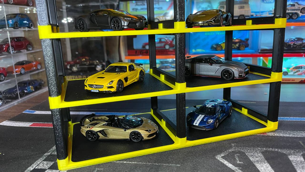 Simple Car Display Rack for Hot Wheels & 1/64 Cars by GigaPenguin