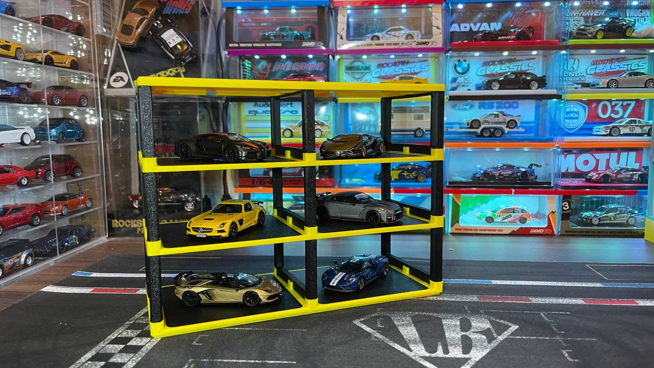 Simple Car Display Rack for Hot Wheels & 1/64 Cars by GigaPenguin