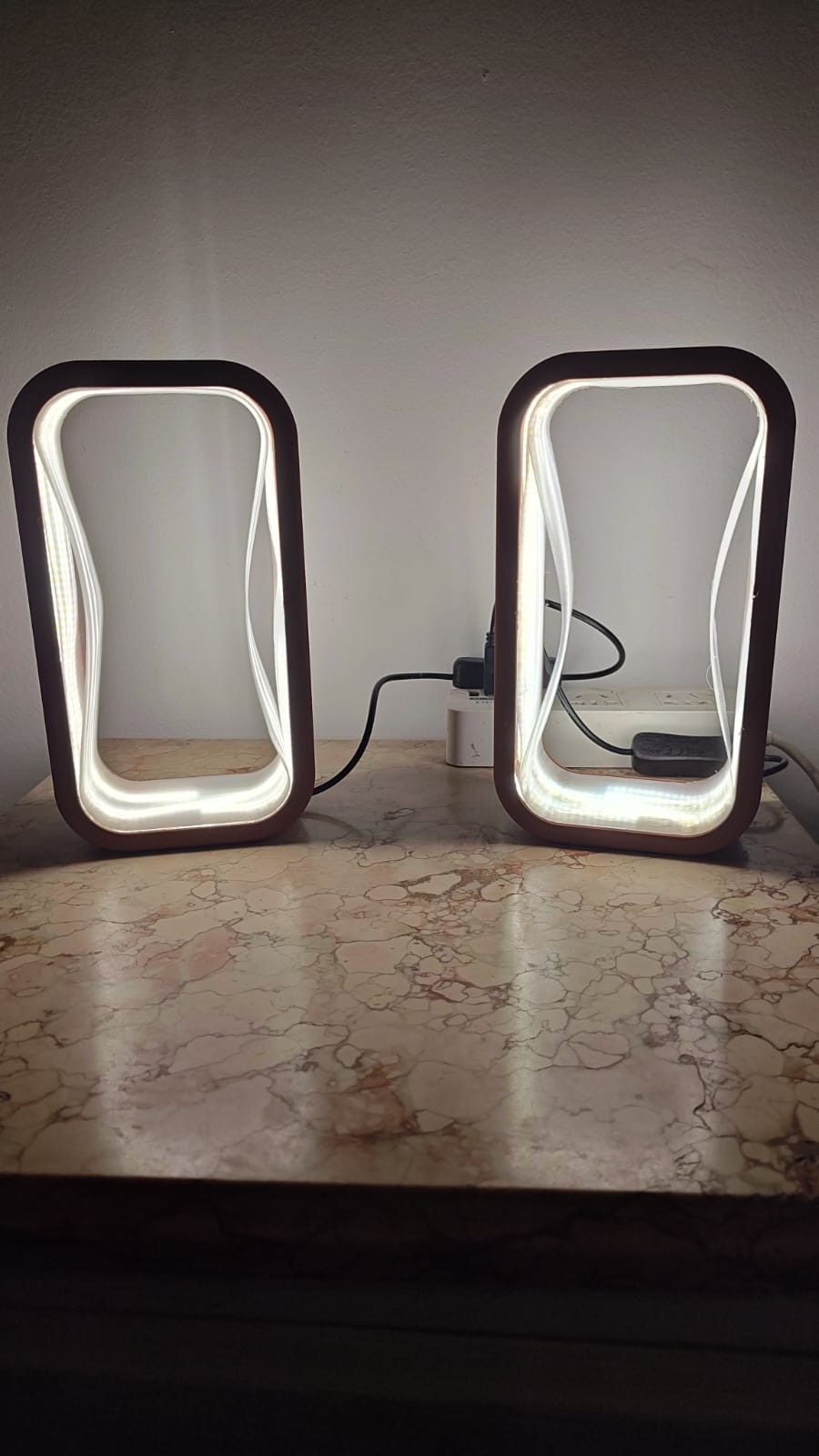 Modern Led Lamp 2x led strip groove