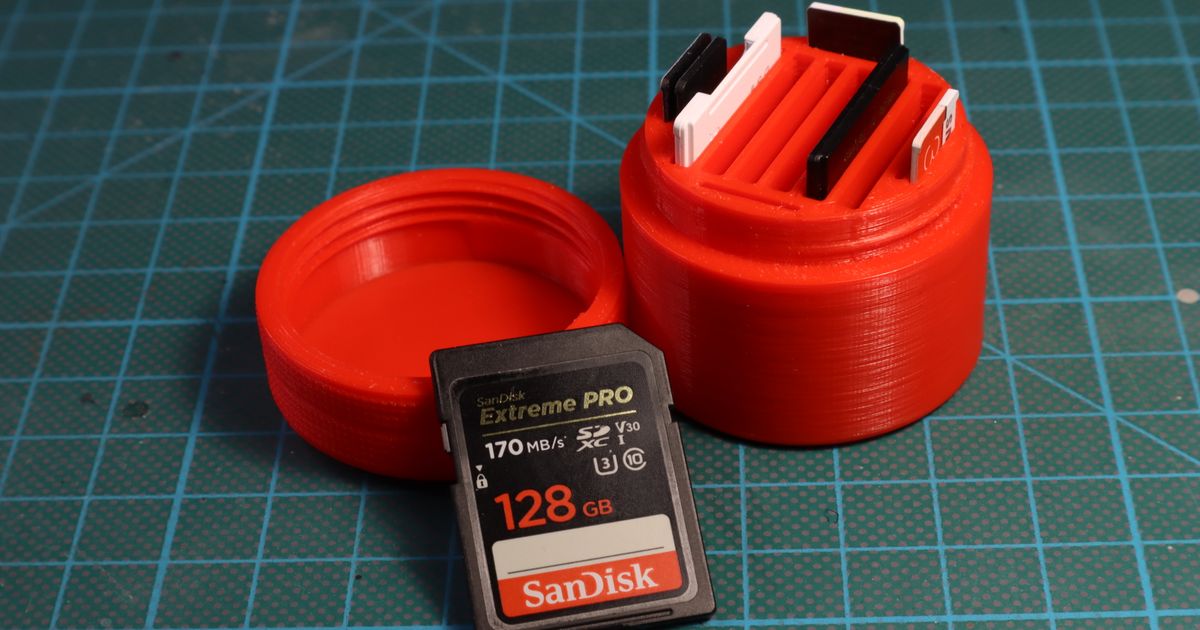 SD Card Case by Tom Download free STL model