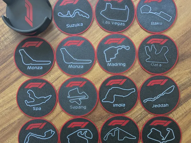 F1 Coasters Complete Set