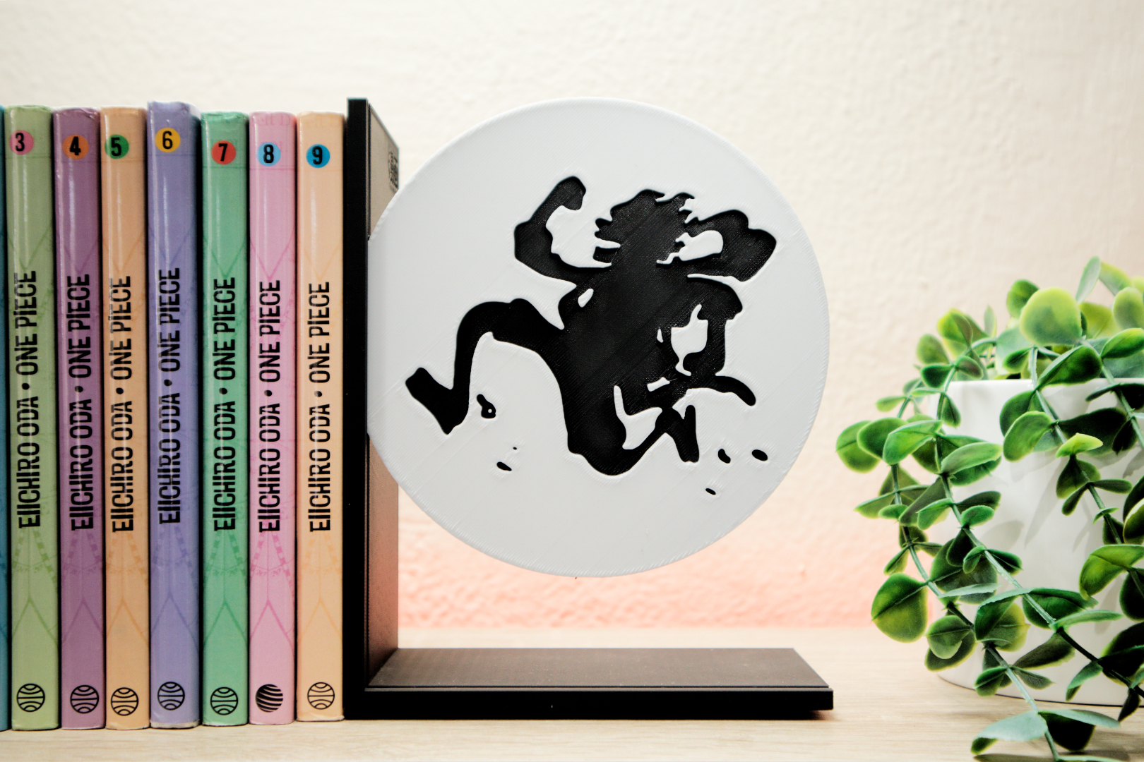 Bookend of Luffy as Nika at Wano | One Piece Fan Art