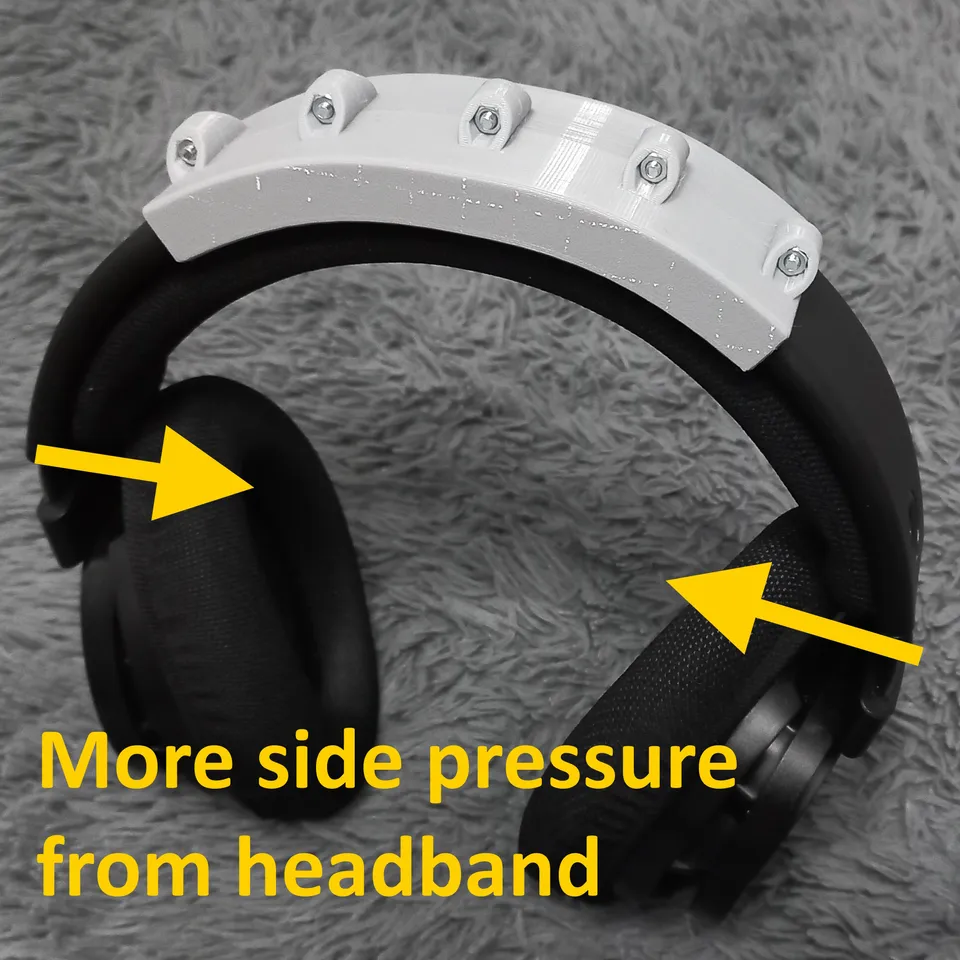 Phillips SHP9500 headband fix for more side pressure by Pandanutiy