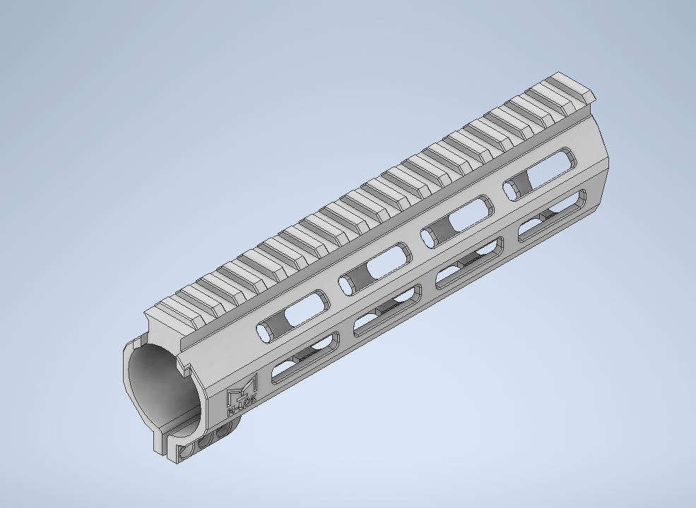 M-LOK M4 rail softair by nicofir3 | Download free STL model ...