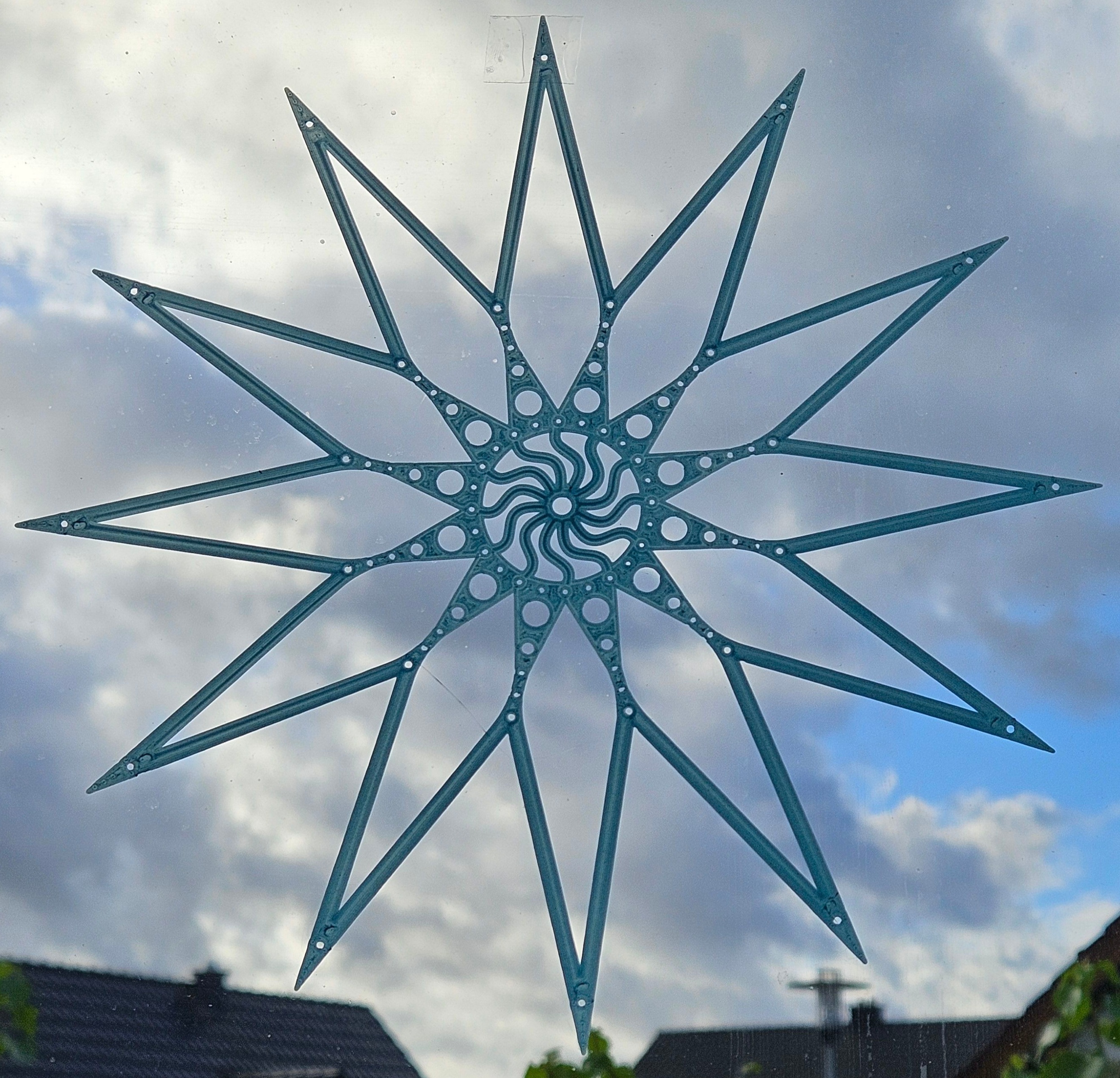 Star, only 1.4g filament, christmas dekoration