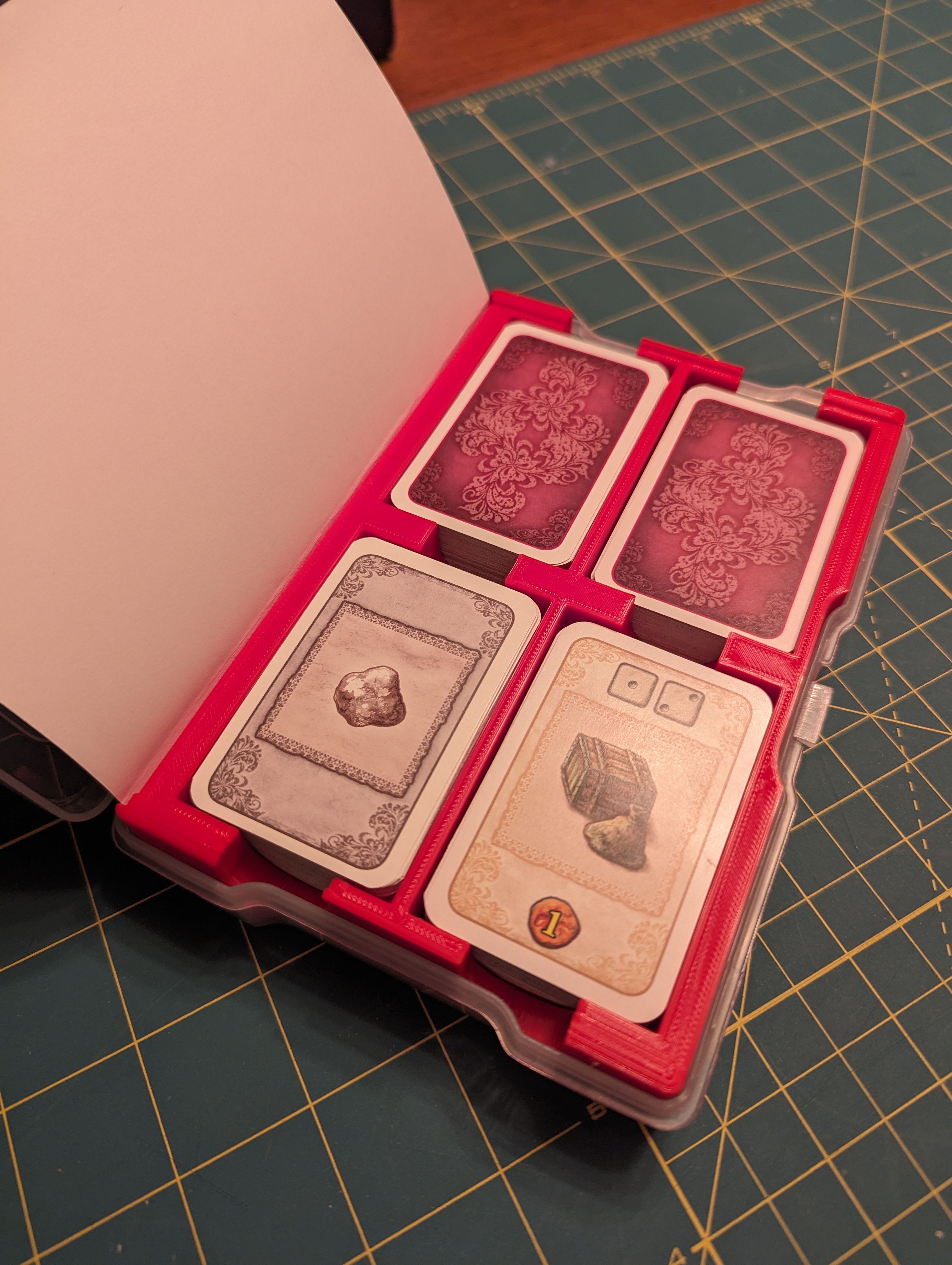 Castles of Burgundy Card Game Photo Caddy Insert 3D model thumbnail