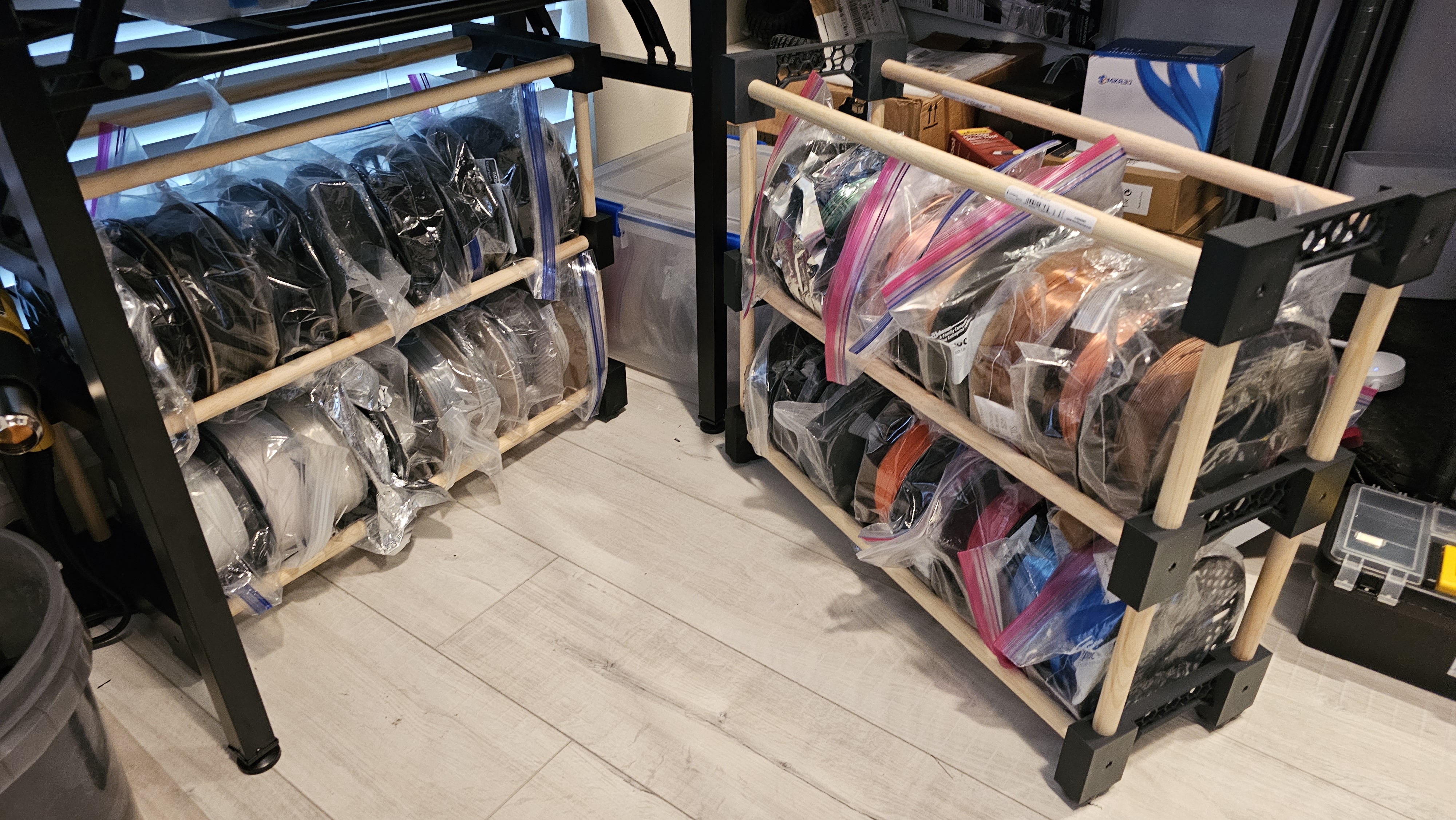Miniatura 3 do modelo 3D Modular Spool Rack