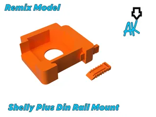 Shelly EM 35mm DIN rail mount by Christopher Ravizza