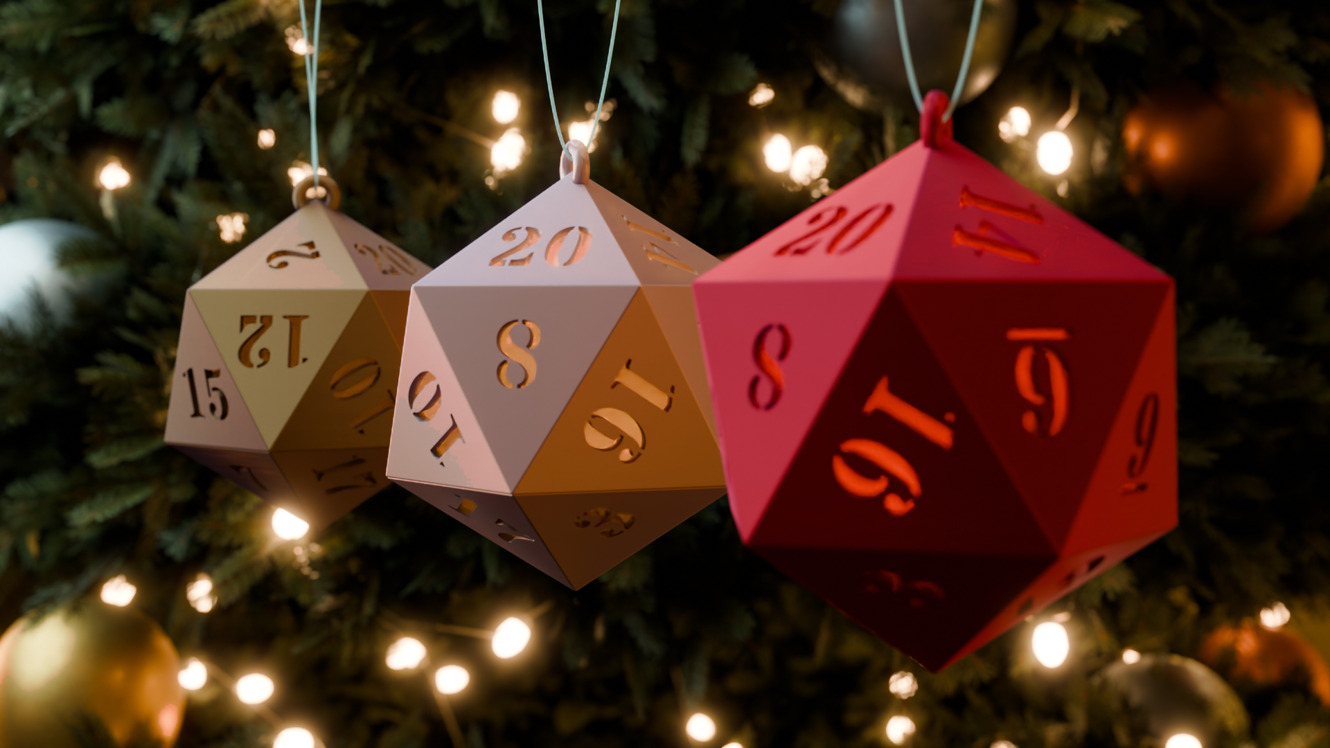 D20 LED-tealight ornament