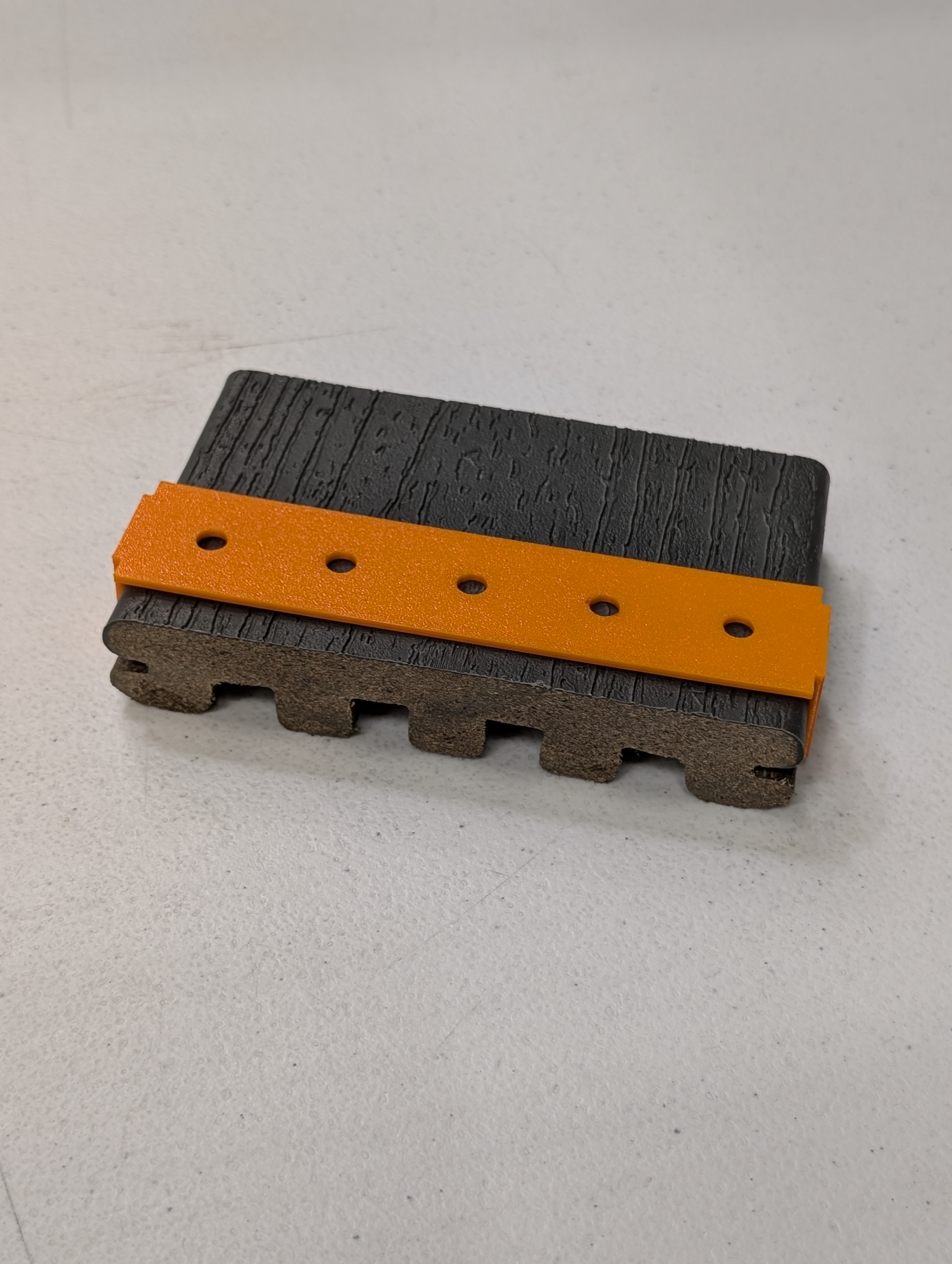 Drill template for trex decking