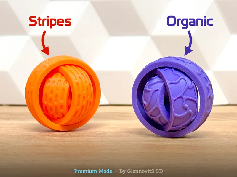 Tactile Fidget Rings (Premium supporter pack - spinning fun toy) by ...