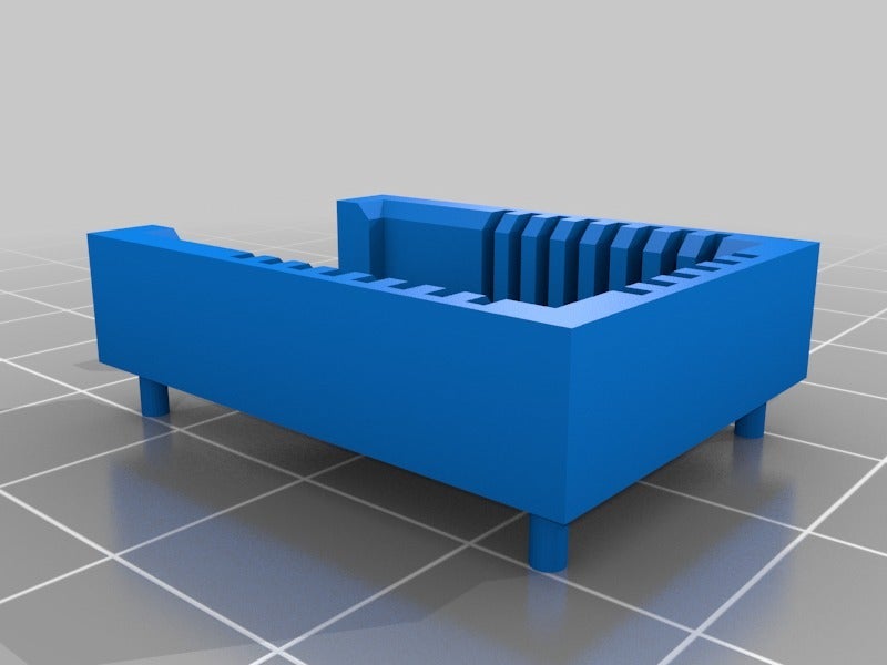 Miniatura 8 do modelo 3D Customisable Module Socket for ESP8266 HC-05 etc