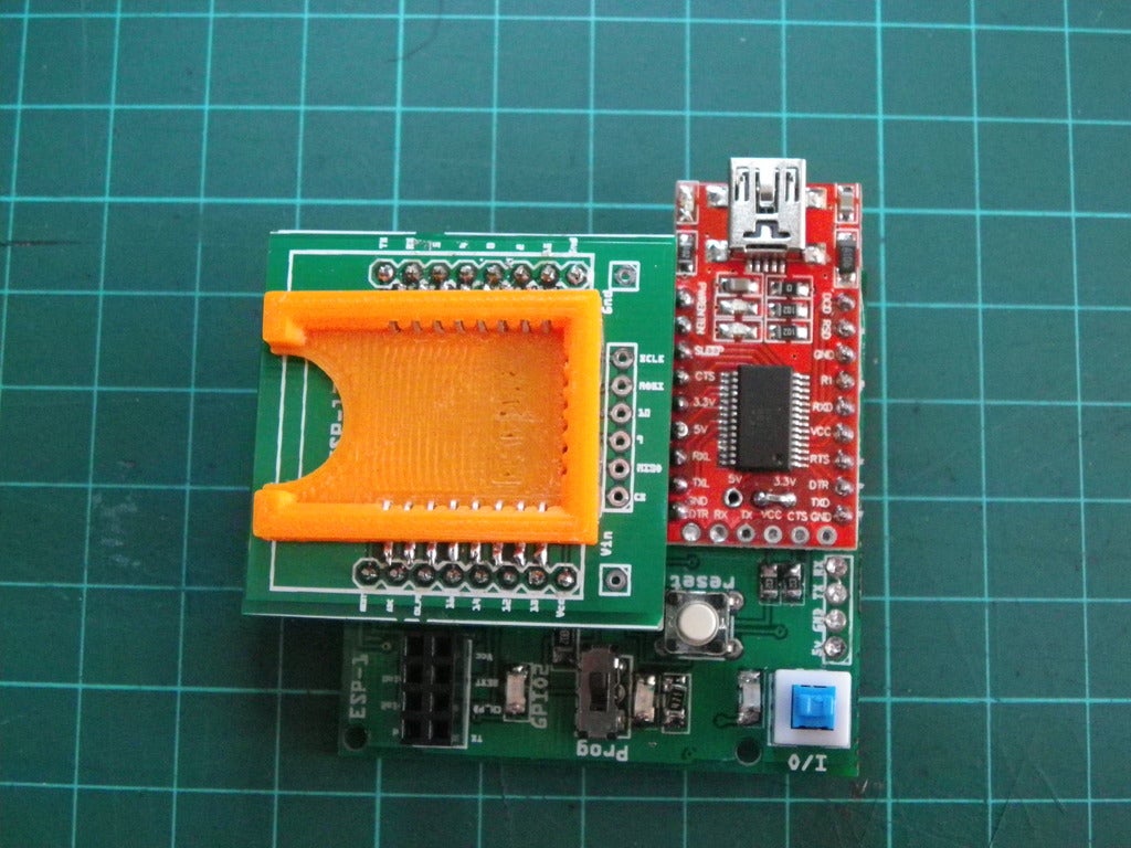 Miniatura 12 do modelo 3D Customisable Module Socket for ESP8266 HC-05 etc