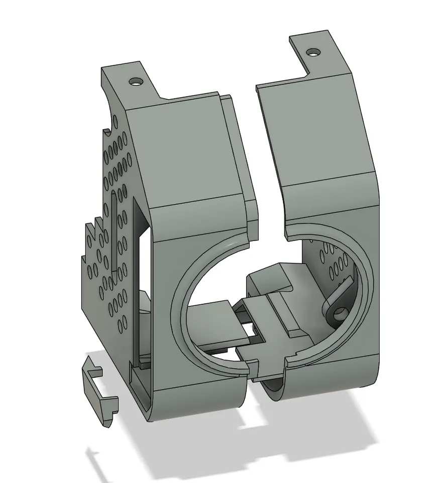 Creality K1 & K1 Max Toolhead Cover/Shroud - Holes Remix by 4lan9, Download free STL model