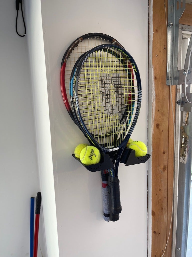 Tennis Racquet and Ball Holder