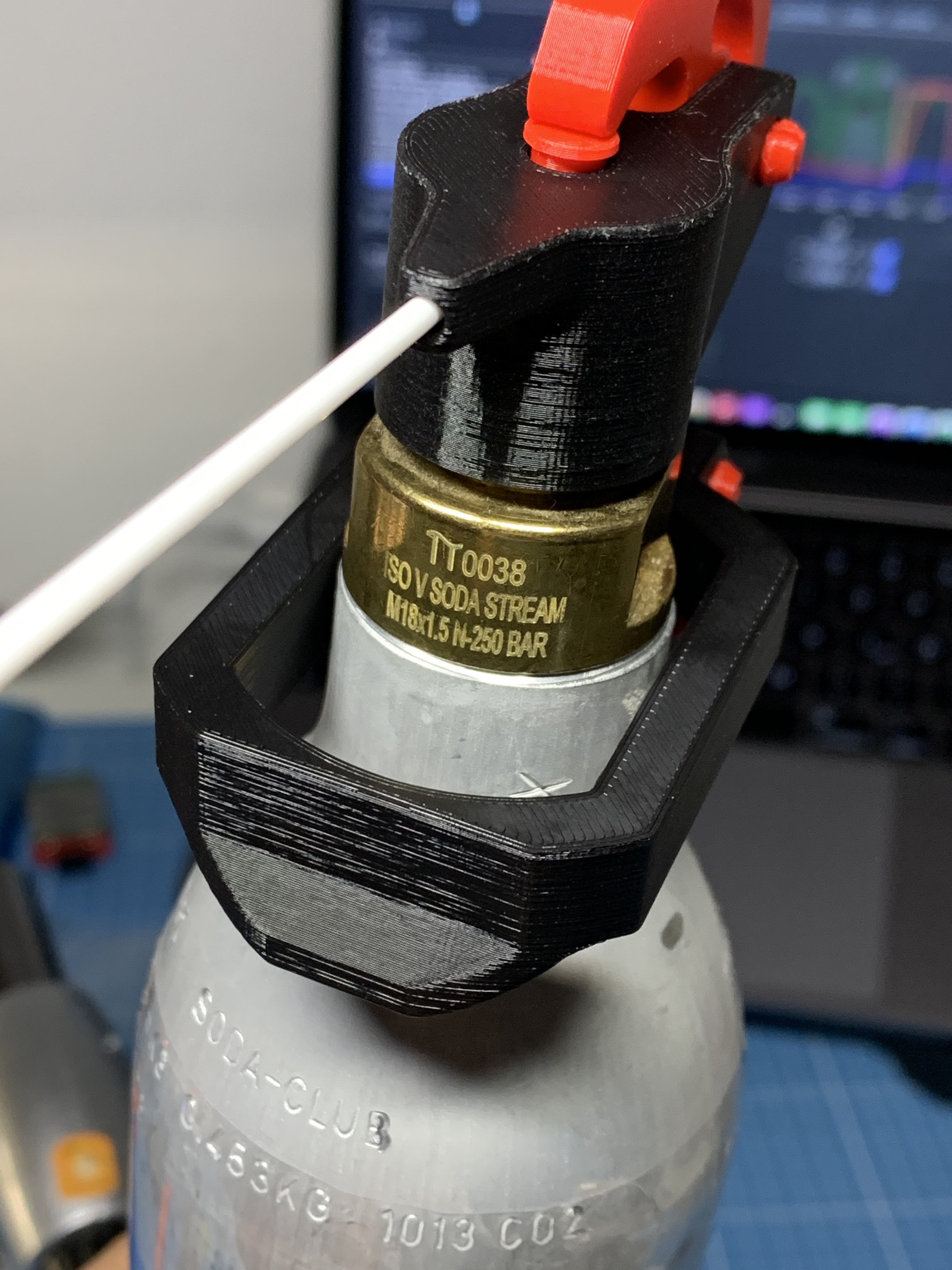 SodaStream Air Gun for 30mm neck 3D model thumbnail