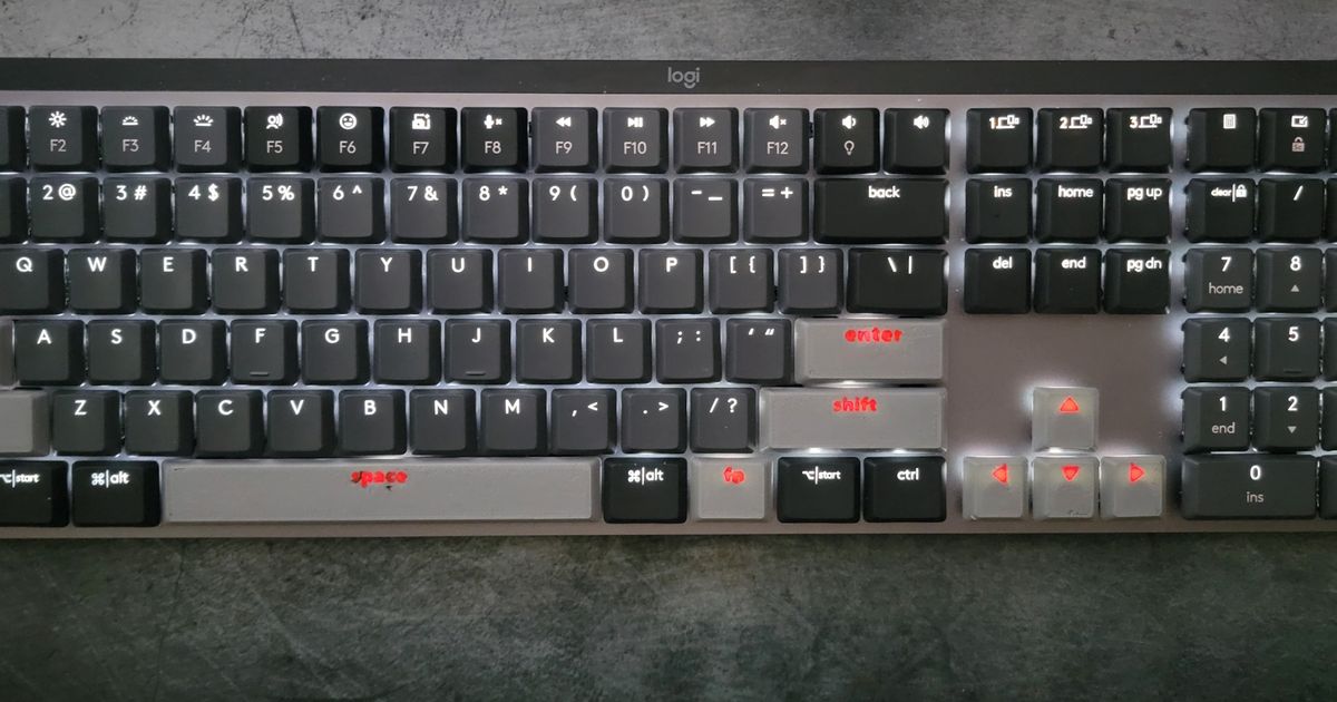 Logitech MX Mechanical Key Caps All Keycap Sizes by doesntfearzeus