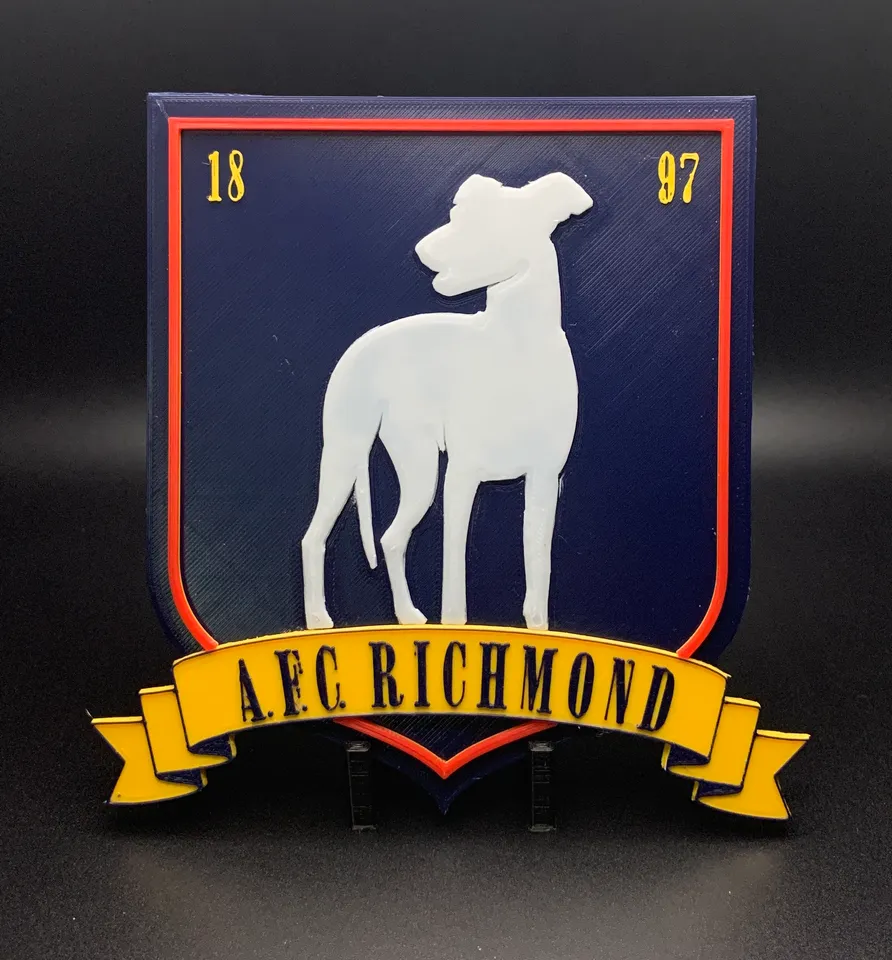 STL file A.F.C. Richmond Logo Ted Lasso 🏈・3D printer design to