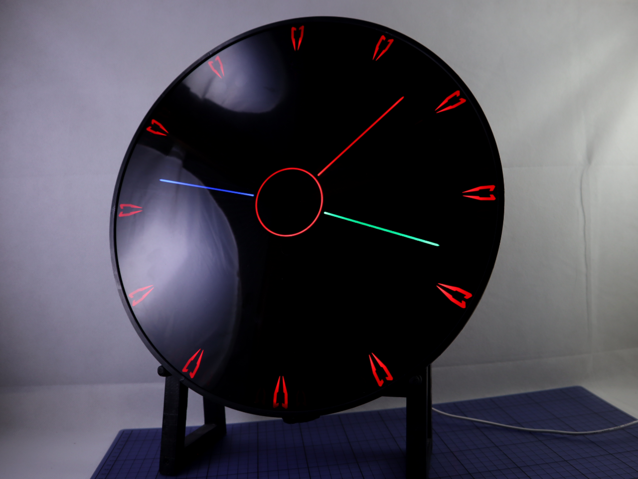 Fiberoptic WLED Hybrid Wall Clock (40cm) v6.2 by Volan Download free
