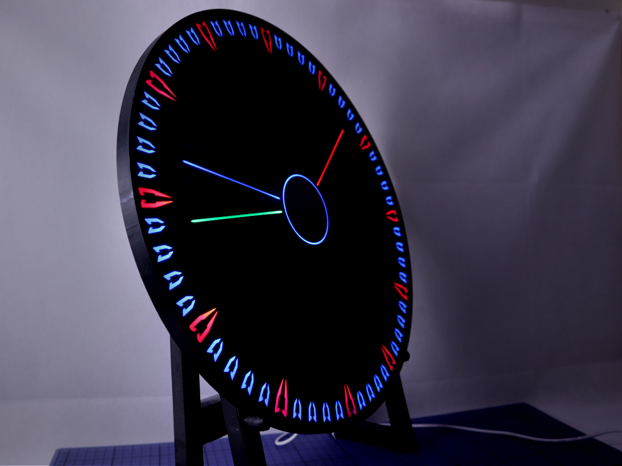 Fiberoptic WLED Hybrid Wall Clock (40cm) v6.2 by Volan Download free