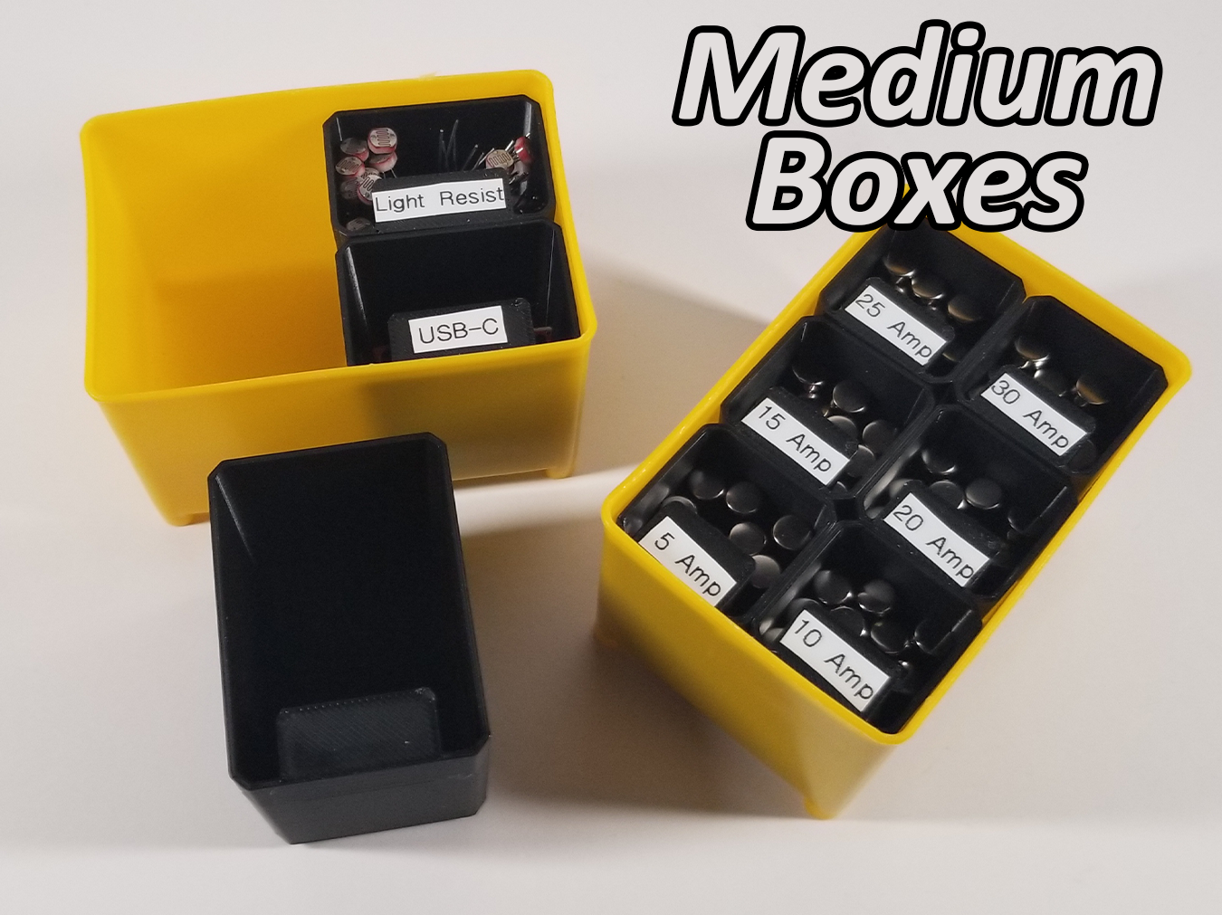 Harbor Freight Parts Bin Inserts - Large/Medium Boxes by TheMakerSphere ...