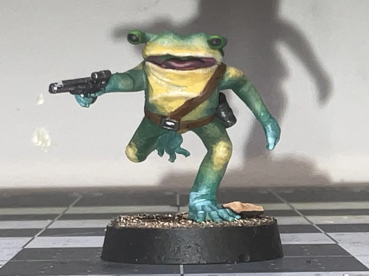 Blaster Frog Alien (Pre-Supported) (Star Wars Legion Scale) by