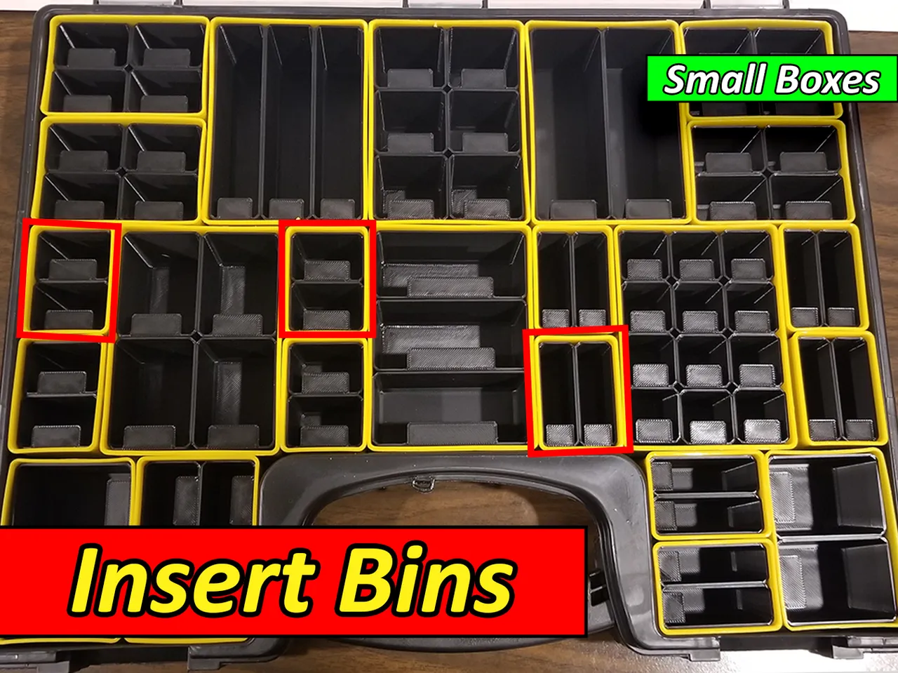 Harbor Freight Parts Bin Inserts - Small Boxes by TheMakerSphere, Download  free STL model