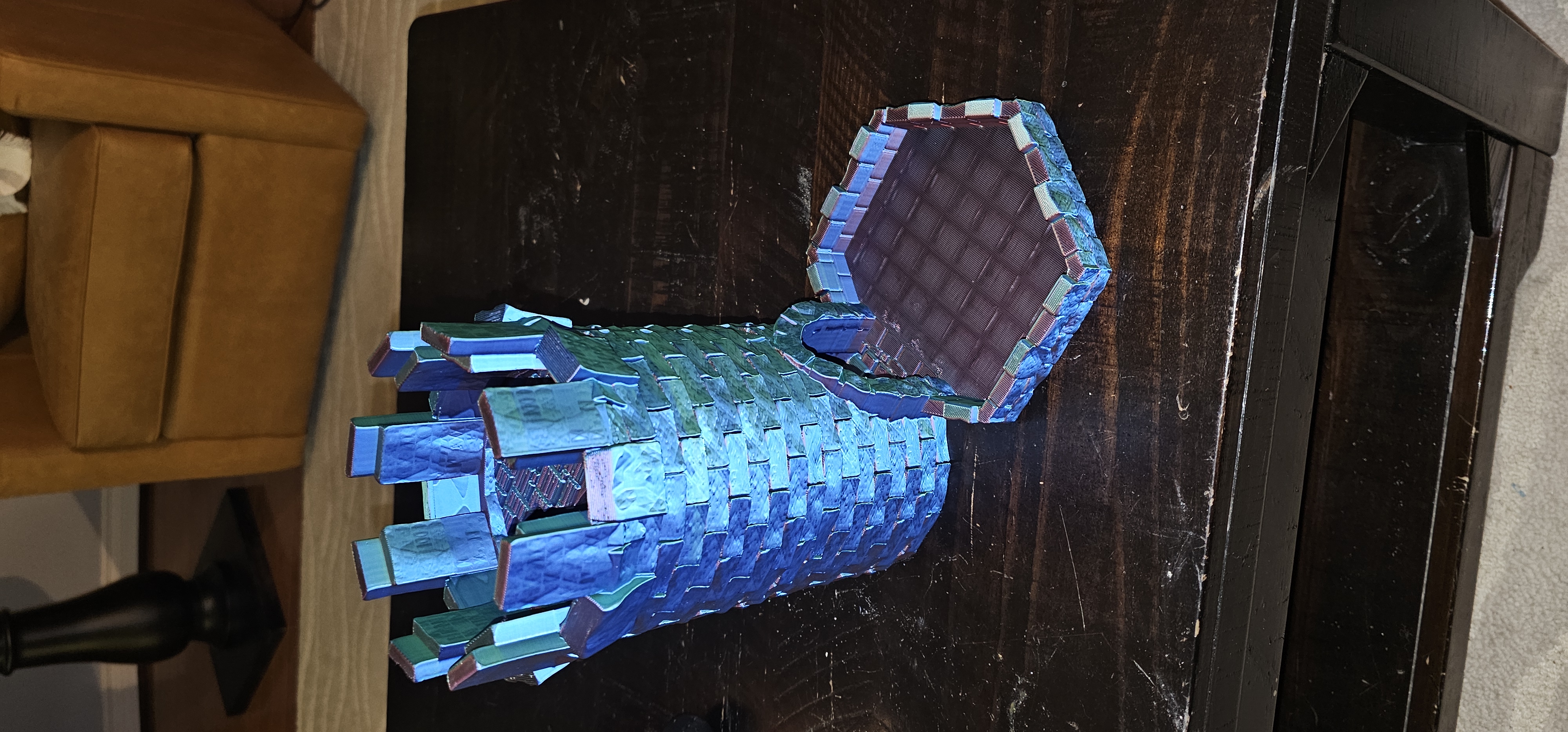 Modular Dice Tower - stacked 3D model thumbnail