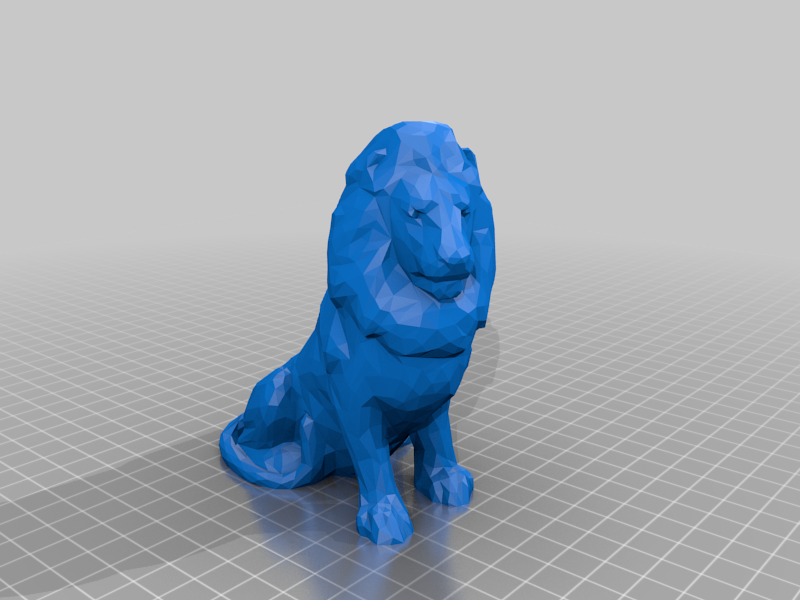 Low Poly Lion By Jacob | Download Free STL Model | Printables.com